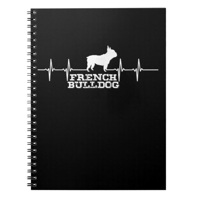 Dog Gift | French Bulldog Heart Notebook (Front)