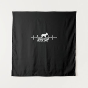 Dog Gift French Bulldog Heart Tapestry