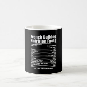Dog Gift   French Bulldog Nutrition Facts Coffee Mug