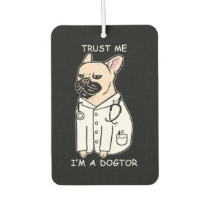 Dog Gift   French Bulldog Wear Lovely  Costume Car Air Freshener