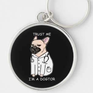 Dog Gift French Bulldog Wear Lovely Costume Key Ring