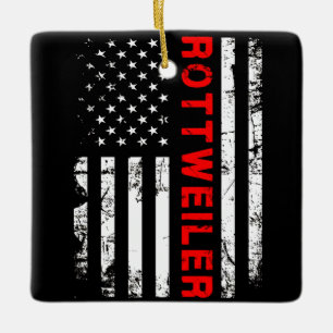 Dog Gift   I love my rottweiler Ceramic Ornament