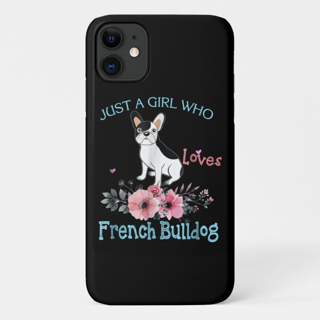 Dog Gift | Loves French Bulldog Case-Mate iPhone Case (Back)