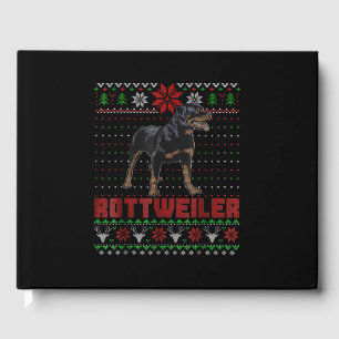 Dog Gift Merry Christmas my Rottweiler Guest Book