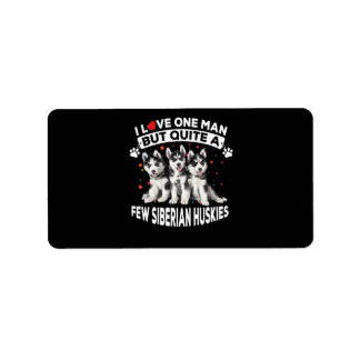 dog gift | Ouite A Dog Few Siberian Husky Label