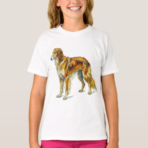 Dog Gift Vibrant Colorful Saluki Dog Design T-Shirt