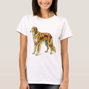 Dog Gift Vibrant Colourful Saluki Dog Design T-Shirt