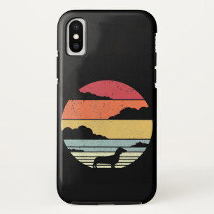 Dog Gift   Vintage Dachshund Style Gift Idea iPhone X Case