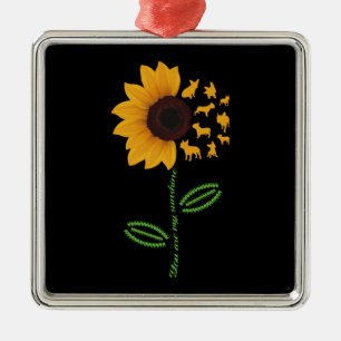 Dog Gift   You Are My Sunshine French Bulldog Metal Tree Decoration