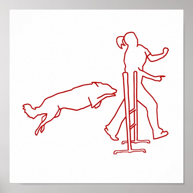 Dog Girl Agility Poster (Front)