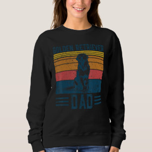 Dog Golden Dad Vintage Golden Retriever Dad Sweatshirt