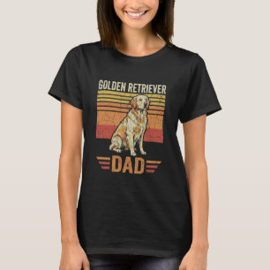 Dog Golden Dad Vintage Golden Retriever Dad T-Shirt
