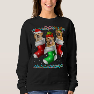 Dog Golden Retriever Christmas Socks 372 Sweatshirt