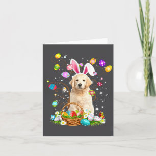 Dog Golden Retriever Easter Day Card