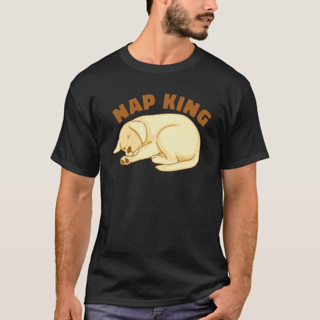 Dog Golden Retriever Nap Sleeping Sleep Pajama Nig T-Shirt (Front)