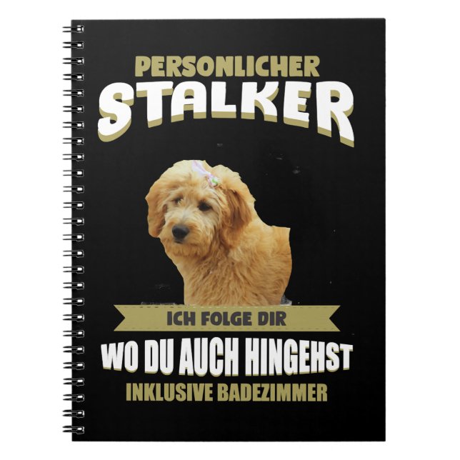 Dog GoldendoodleGoldendoodle Dog puppy pet Notebook (Front)