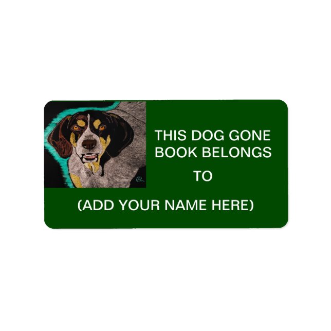 DOG GONE BOOK LABELS (Front)