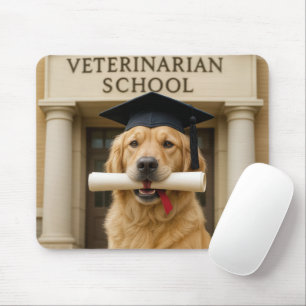 Dog Graduate From Veterinary School Mouse Mat
