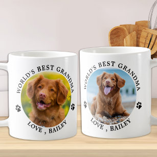 Dog Grandma Personalised Pet Photo Dog Lover Coffee Mug