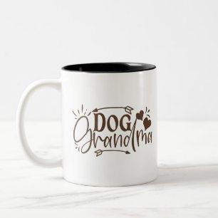 Dog Grandma Two-Tone Coffee Mug