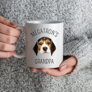 Dog grandpa gift Fathers Day Gift Custom Name Mug