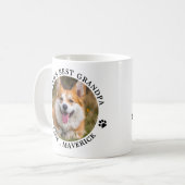 Dog Grandpa Personalised Pet Photo Dog Lover Coffee Mug (Front Left)
