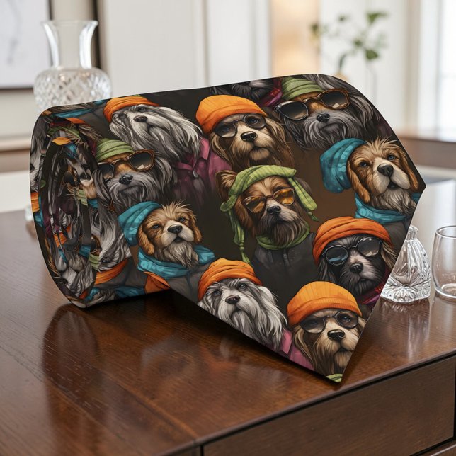 Dog Graphic Custom Necktie (Creator Uploaded)