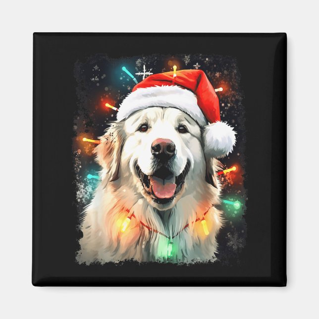 Dog Great Pyrenees Christmas  Magnet (Front)