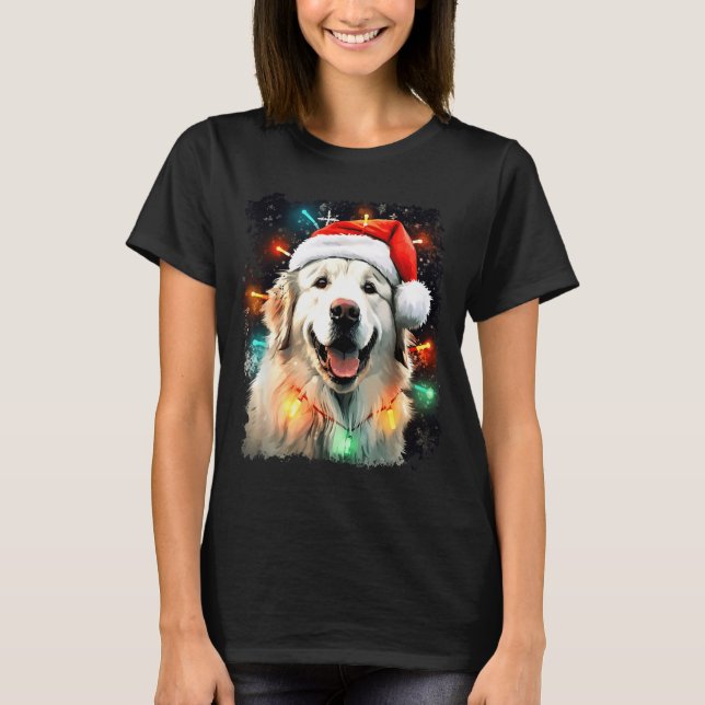 Dog Great Pyrenees Christmas  T-Shirt (Front)
