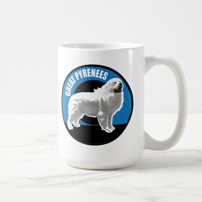 Dog Great Pyrenees Coffee Mug (Right)