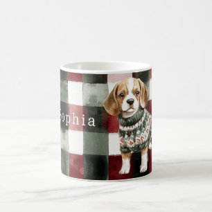 Dog Green Sweater Christmas Coffee Mug