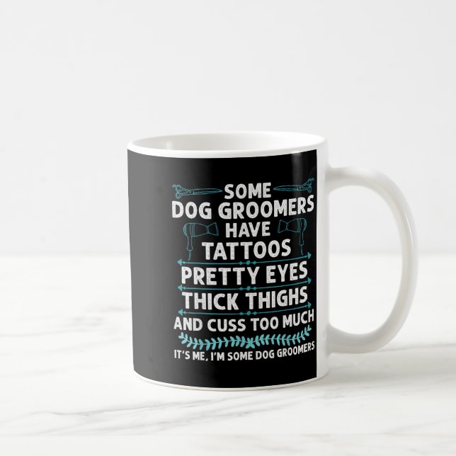 Dog Groomer Art For Men Women Pet Groomer Dog Groo Coffee Mug (Right)