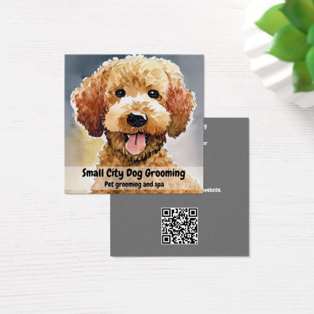 Dog Groomer Business Card (Desk)