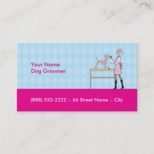 Dog groomer business card 3.5" x 2.0", 100 pack