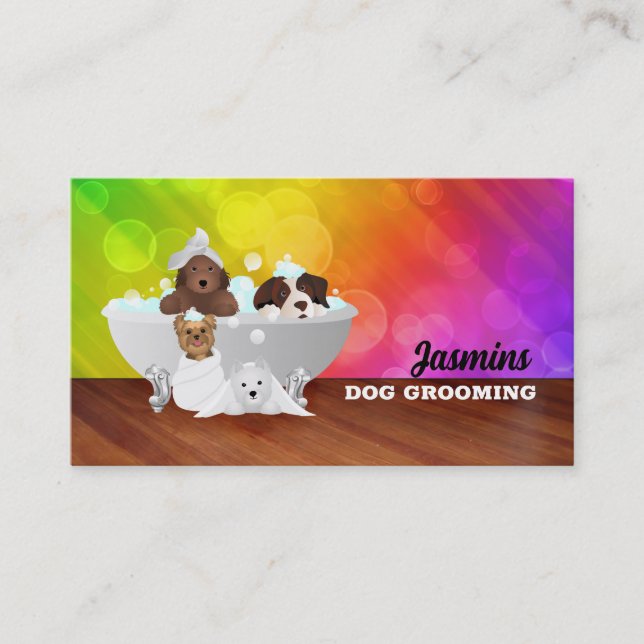 Dog Groomer Business Cards (Front)