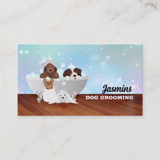 Dog Groomer Business Cards (Front)
