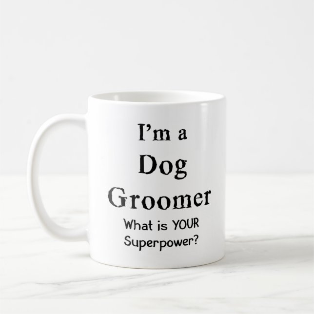 dog groomer coffee mug (Left)