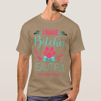 Dog Groomer Dog Grooming Outfit Funny Dog Gr girl T-Shirt