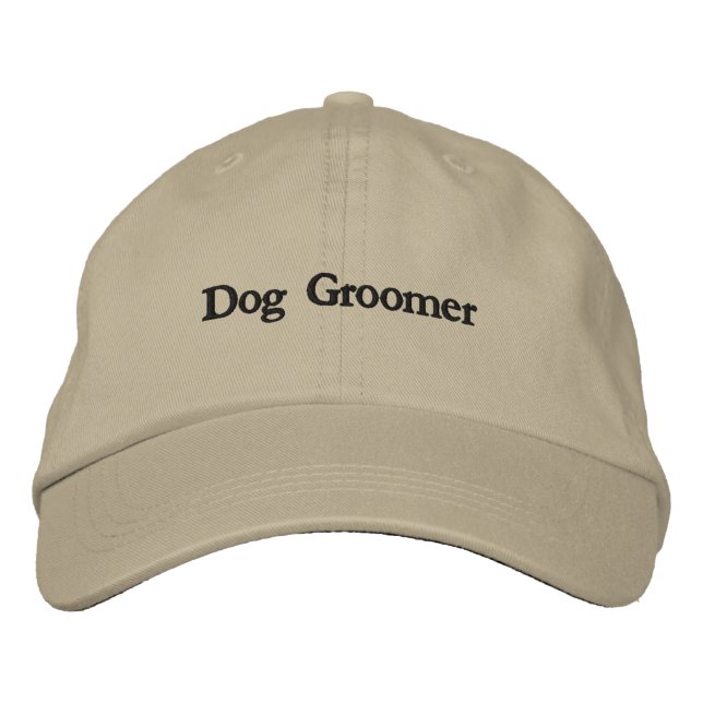 Dog Groomer Embroidered Hat (Front)