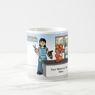 Dog Groomer - Female Cartoon Coffee Mug