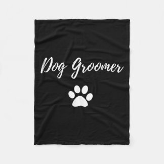 Dog Groomer Fleece Blanket