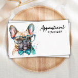 Dog Groomer Funny Puppy Pet French Bulldog Appointment Card<br><div class="desc">Show off your dog / pet care business with these elegant and cute French bulldog puppy design dog walker pet sitter appointment reminder business cards and matching accessories. Personalise with business owner name, title/business name, and all the contact details. Perfect for Dog walkers, dog grooming, pet sitters and all pet...</div>