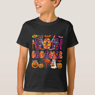 Dog Groomer Halloween Boo Carved Pumpkins Funny T-Shirt