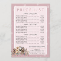 Dog Groomer Pink Price List