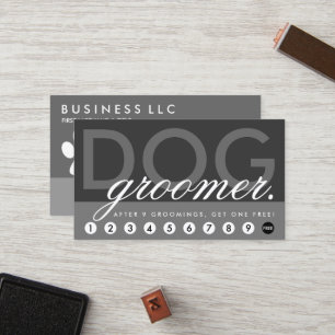 dog groomer rewards program loyalty card