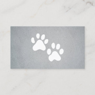 Dog Groomer Trainer Paws Business Card