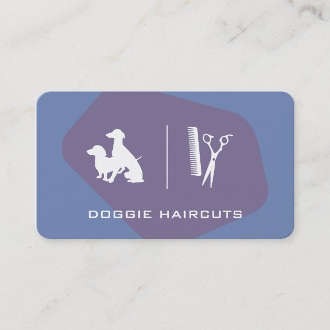 Dog Groomer Variation Business Card (Front)