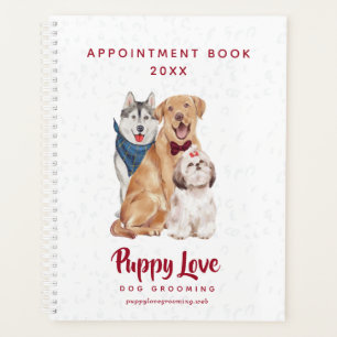 Dog Groomer Walker Sitter Appointment Book Planner