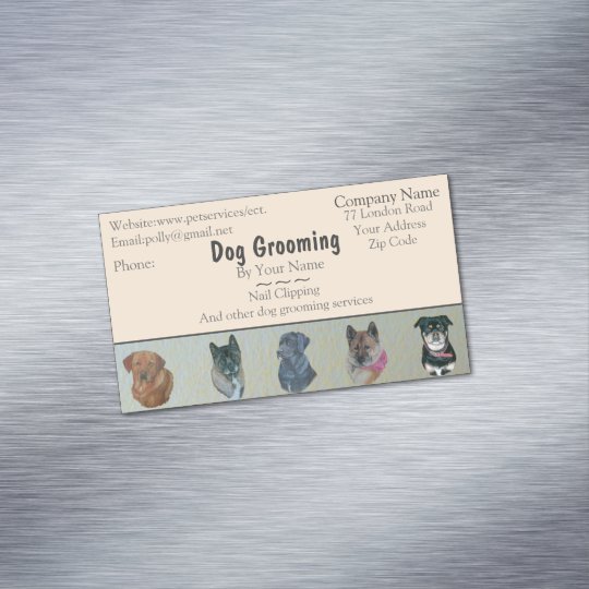 dog Grooming and pet care services appointment Business Card