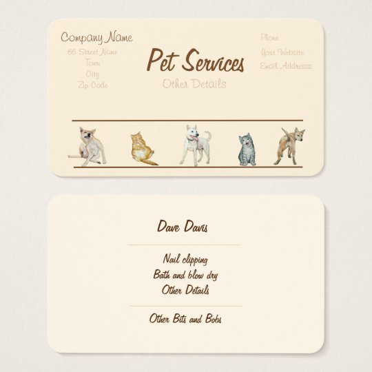 Dog Grooming Business Cards Business Card Printing Zazzle UK